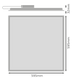 PL ECO HLO 600 E 830 U19 40W 3000К Світильник панель IP20 LEDVANCE (4099854187537) 4099854187537 фото 4