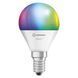 SMART WIFI P40 4,9W 230V RGBW FR E14 SINGLE PACK лампа світлодіодна димована LEDVANCE (4058075778658) 4058075778658 фото 2