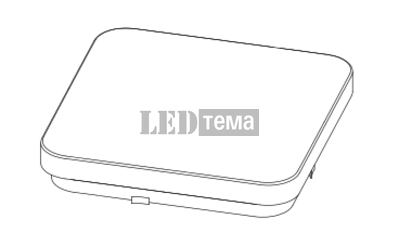 CEILING SQUARE SENSOR 38x38cm IP20 36W 6500К Накладний світильник з фотодатчиком OSRAM (4099854649097) 4099854649097 фото