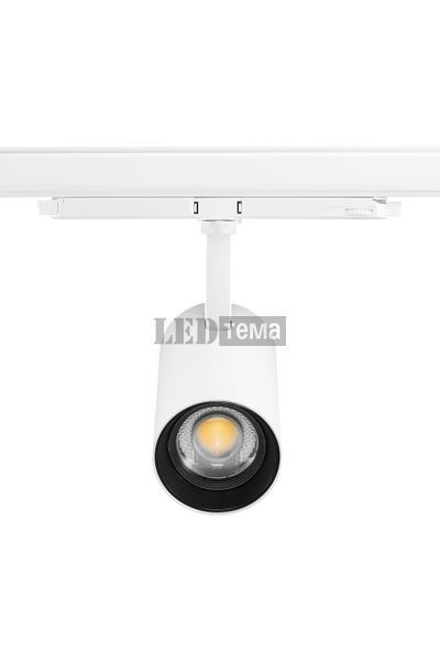 Pixo ZOOM 24W 1850LM 17D-60D 3CCT DALI WHITE CRI90 трековий світильник керованій з регульваною оптикою трифазний білий Sylvania (0004522) 0004522 фото