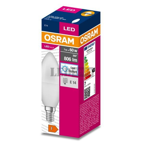 LED Star Classic B60 7,5W 827 FR E14 Светодиодная лампа Osram (4058075311909) 4058075311909 фото