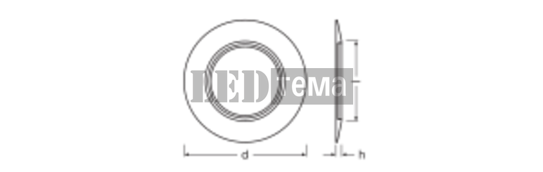 SP RING D133 WT Декоративне кільце для світильника LEDVANCE (4099854013355) 4099854013355 фото