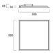 START Panel IP65 CR UGR19 600x600 4400 840 DALI WH 37W Світильник панель для чистих приміщень керований Sylvania (0042784) 0042784 фото 6