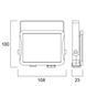 START Flood IP65 1000LM 830 Black 9,5W Прожектор Sylvania (0050160) 0050160 фото 6