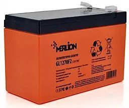 Акумуляторна батарея MERLION GL1270F2 12 V 7Ah ( 150 x 65 x 95 (100) , 2.1kg Orange Q10/480 GL1270F2 GEL фото