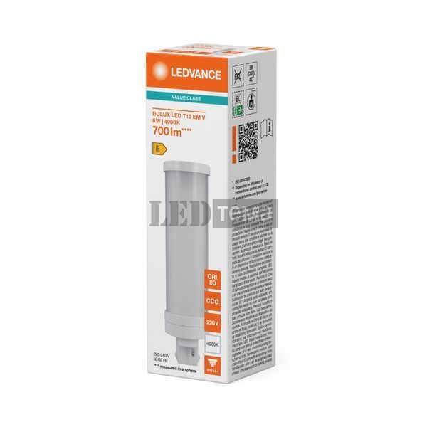 DULUX LED T13 EM V 6W 840 FR GX24D-1 Светодиодная лампа Ledvance (4058075823235) 4058075823235 фото