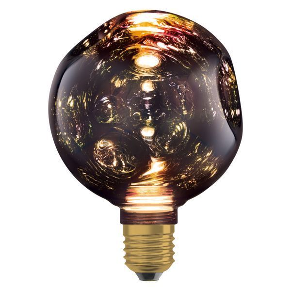 DECOR LED FLAT LAMP 3,5W 827 E27 Non-DIM IN ELECTRO GLASS SMALL BLACK Декоративна світлодіодна лампа Osram (4099854607332) 4099854607332 фото