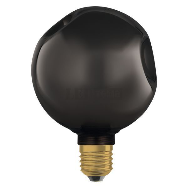 DECOR LED FLAT LAMP 3,5W 827 E27 Non-DIM IN ELECTRO GLASS SMALL BLACK Декоративна світлодіодна лампа Osram (4099854607332) 4099854607332 фото
