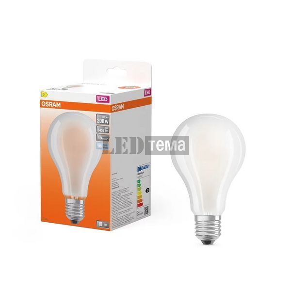 LED CL A200 24W/840 230V GL FR E27 4X1 OSRAM Светодиодная лампа (4058075619098) 4058075619098 фото