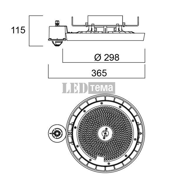 Granit IP65 19500lm 840 WB SSA 120W Sylvania Светильник для высоких потолков управляемый (0038770) 0038770 фото