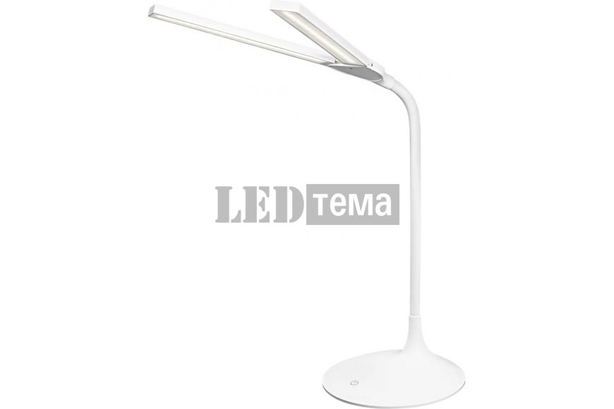 Настільна лампа офісна LEDVANCE Panan Disc Double LED 5 Вт білий (4058075301733) 4058075301733 фото