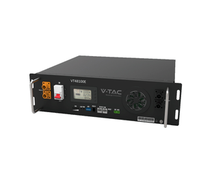 Акумуляторна батарея (рейкова) V-TAC CEI-021 LiFePO4 5.12kWh 100Ач,(100/100A) 445400130,41kg (VT48100E-P2) VT48100E-P2 фото