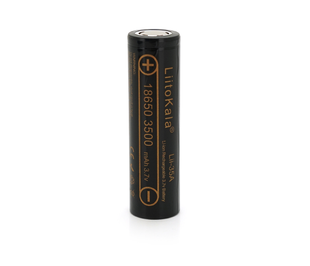 Акумулятор 18650 Li-Ion LiitoKala Lii-35A, 3500mAh (3550-3650mAh, 3.7V (2.75-4.2V), Black, PVC BOX Q2, ціна за 1 шт (Lii-35A) Lii-35A фото