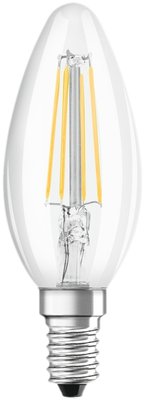 LED CL B40 DIM 4,8W/827 230V FIL E14 6X1 OSRAM Світлодіодна лампа димована (4058075437043) 4058075437043 фото