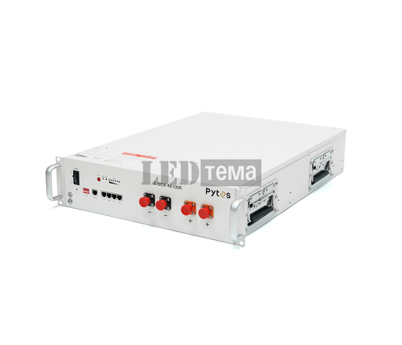 Акумуляторна батарея PYTES E-BOX-48100R LiFePO4 51.2V100Аh(5.12kWh)(50/100A) 440x620x117 , 51kg (E-BOX-48100R) E-BOX-48100R фото