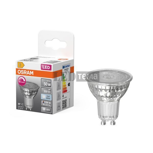 LED Superstar PAR 16 50 36&deg; DIM 3.7W 940 GU10 лампа светодиодная диммируемая OSRAM (4099854457500) 4099854457500 фото