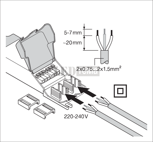 PL COMP 600 V 840 33W 4000К Світильник панель IP40/IP20 LEDVANCE (4099854017902) 4099854017902 фото