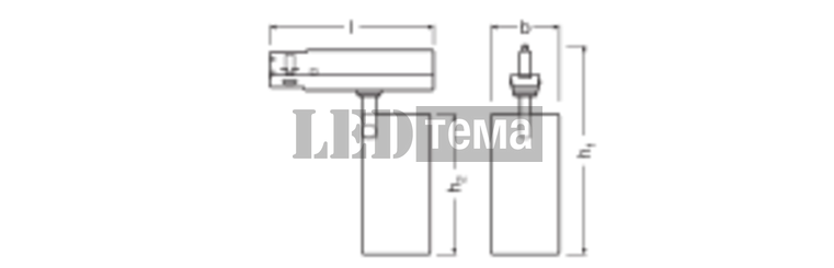 TR SP XR V 930 24DEG BK 30W 3000К Трековий світильник IP20 LEDVANCE (4099854616389) 4099854616389 фото