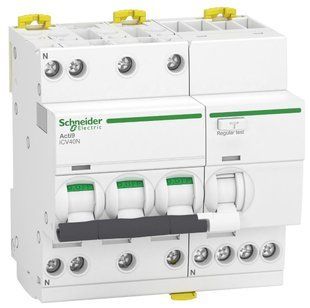 Диференційний автоматичний вимикач iCV40N 3P+N 20A B АC 30мA, Schneider Electric (A9DH3720) A9DH3720 фото