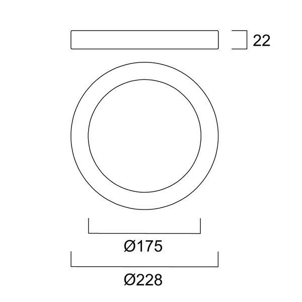 BLACK BEZEL 228 Рамка для Downlight 5in1 Sylvania (0053157) 0053157 фото