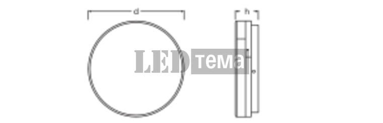 SF DISC DA 300 V 83040 21W 3000/4000К Накладний світильник DALI-2 DIM CCT IP54 LEDVANCE (4099854640520) 4099854640520 фото