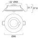 START Spot IP65 PIR 1050LM 3CCT WHT 10W Светильник врезной влагозащищенный с переключателем температуры цвета и датчиком присутствия Sylvania (0005191) 0005191 фото 10