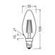 LED Classic B60 DIM 6,5W/840 230V Filament E14 Светодиодная лампа диммируемая Osram (4058075750005) 4058075750005 фото 4
