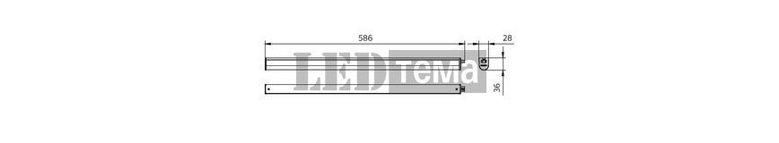 BN021C LED10S/840 L600 10W 4000К Лінійний світильник IP20 Philips (911401841982) 911401841982 фото