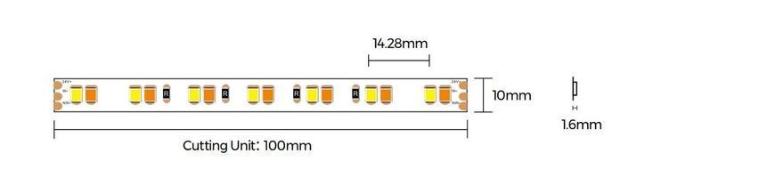 LED лента 140-2835-24V-IP20 17.1W 1710Lm 2700/6000K 5м COLORS (D8140SWW-24V-10mm) D8140SWW-24V-10mm фото