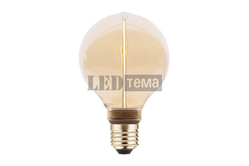 E27 G95 2 W 100 лм 1800K AC220-240В 320&deg; Светодиодная лампа филаментная GTV (LD-G95FLSLIM2-18) LD-G95FLSLIM2-18 фото