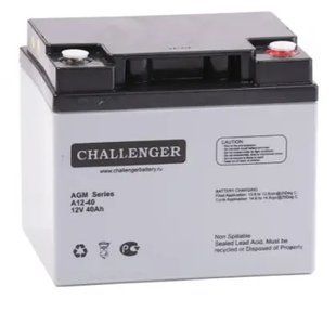 Акумуляторна батарея CHALLENGER А12-40, 12V 40Ah (198х166х171),13kg Q1, ( VRLA AGM ) А12-40-F11(M6) фото