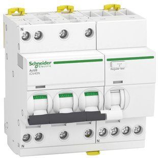 Диференційний автоматичний вимикач iCV40N 3P+N 32A B АC 30мA, Schneider Electric (A9DH3732) A9DH3732 фото