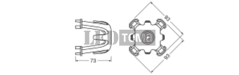 SP HOLDER DN68 H65 Тримач світильника LEDVANCE (4099854013478) 4099854013478 фото