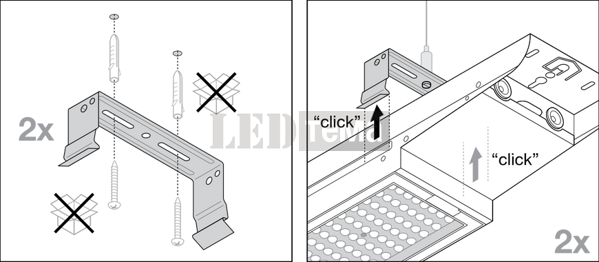 LB FLEX SUSPENSION KIT Комплект підвісу LEDVANCE (4058075693722) 4058075693722 фото