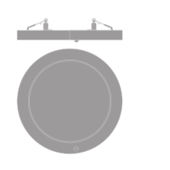 DL UNIV SN D200 V ML 83040 WT 9-18W 3000/4000К круглий даунлайт PIR CCT перем. потуж. IP44/IP20 LEDVANCE (4099854541414) 4099854541414 фото