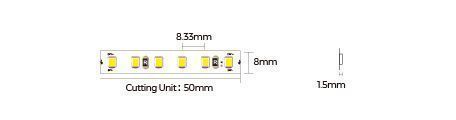 LED лента 120-2835-24V-IP20 9.6W 1000Lm 6000K 5м COLORS (DJ120-24V-8mm-W) DJ120-24V-8mm-W фото