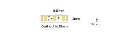 LED лента 12V-IP20-WW 3000K 8,4W 770Lm 5м COLORS (D8120-12V-5mm-WW) D8120-12V-5mm-WW фото