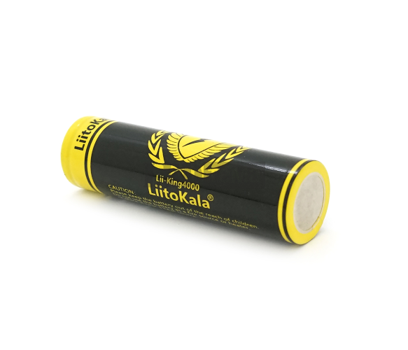 Аккумулятор 18650 Li-Ion LiitoKala King-4000, 4000mah (3800-4000mah), 3.7V (2.75-4.2V), Black/Yellow (King-4000) King-4000 фото