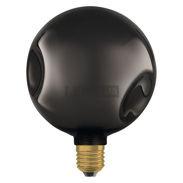 DECOR LED FLAT LAMP 3,5W 827 E27 Non-DIM IN ELECTRO GLASS MEDIUM BLACK Декоративна світлодіодна лампа Osram (4099854607370) 4099854607370 фото