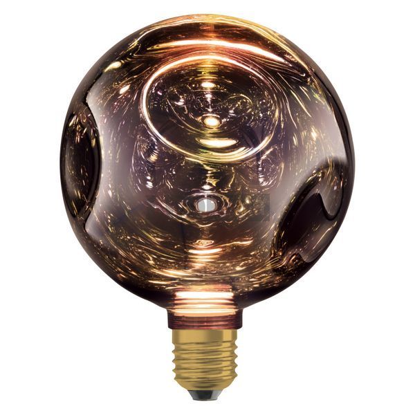 DECOR LED FLAT LAMP 3,5W 827 E27 Non-DIM IN ELECTRO GLASS MEDIUM BLACK Декоративна світлодіодна лампа Osram (4099854607370) 4099854607370 фото