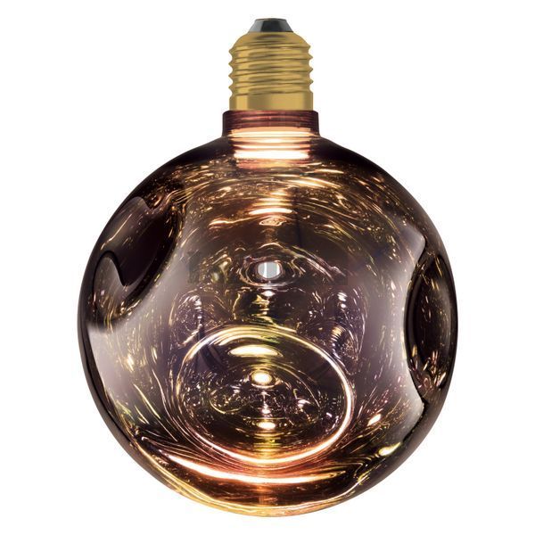 DECOR LED FLAT LAMP 3,5W 827 E27 Non-DIM IN ELECTRO GLASS MEDIUM BLACK Декоративна світлодіодна лампа Osram (4099854607370) 4099854607370 фото
