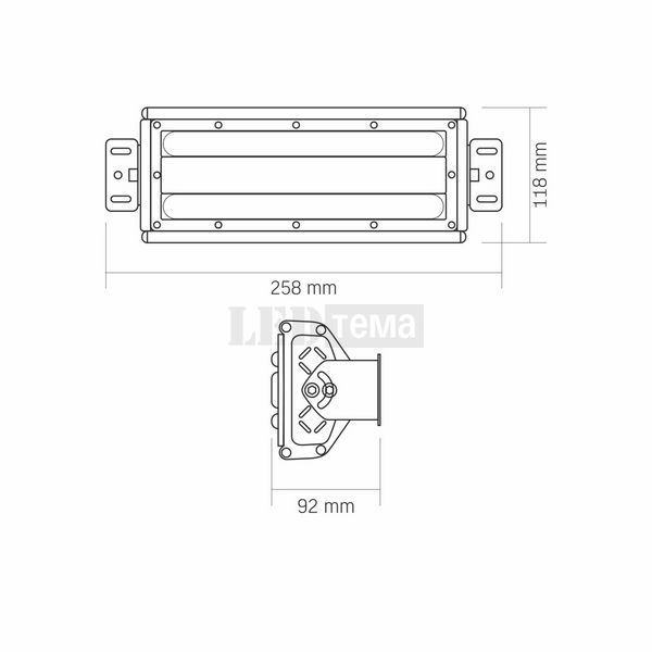 High Bay 50W 5000K 6000Lm Светильник линейный для высоких потолков VIDEX (VL-HB022-0505B) VL-HB022-0505B фото