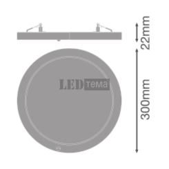 DL UNIV SN D300 V ML 83040 WT 11-23W 3000/4000К круглый даунлайт PIR CCT перекл. мощ. IP44/IP20 LEDVANCE (4099854541438) 4099854541438 фото