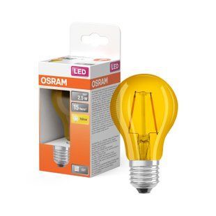 LED Star Classic A 15 Decor 2,5W 622 Yellow E27 Декоративна світлодіодна лампа Osram (4058075433922) 4058075433922 фото