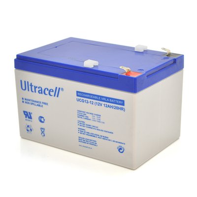 Акумуляторна батарея Ultracell UCG12-12 GEL 12V 12 Ah (158x 98 x 101), 3.60 kg White Q6/444 UCG12-12 фото