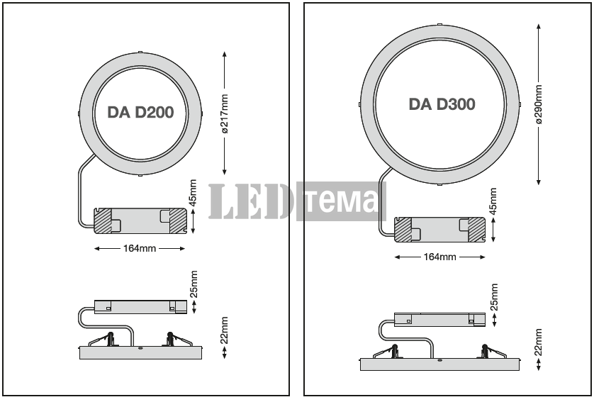 DL UNIV SN D300 V ML 83040 WT 11-23W 3000/4000К круглый даунлайт PIR CCT перекл. мощ. IP44/IP20 LEDVANCE (4099854541438) 4099854541438 фото