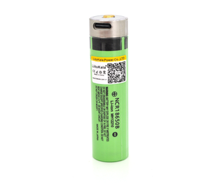 Акумулятор 18650 Li-Ion LiitoKala Lii-34B-USB, 3400mAh, Type-C, 3.7V (2.75-4.2V), Green, PVC BOX (Lii-34B-USB) Lii-34B-USB фото