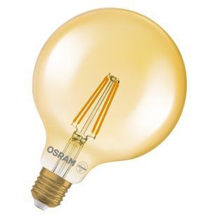 Vintage 1906 Globe 55 300&deg; Filament DIM 6,5W 824 Gold E27 Декоративна світлодіодна лампа димована Osram (4058075808997) 4058075808997 фото