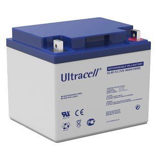 Акумуляторна батарея Ultracell UL40-12 AGM 12V 40 Ah (197 x 165 x 170), 12.5 kg White Q1/118 UL40-12 фото