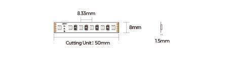 LED лента 120-3838-24V-IP33 10W RGB 5м COLORS (DA120RGB-24V-8mm) DA120RGB-24V-8mm фото